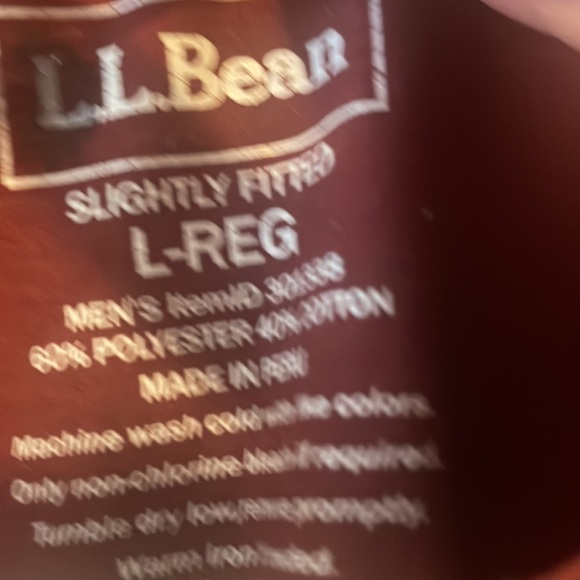 LL Bean Large men’s burgundy grey trimmed tee unisexLNC - Picture 3 of 11
